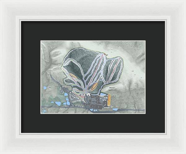Whitetail Ski Trail Map - Framed Print - Powderaddicts