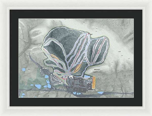 Whitetail Ski Trail Map - Framed Print - Powderaddicts