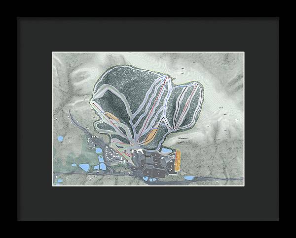 Whitetail Ski Trail Map - Framed Print - Powderaddicts