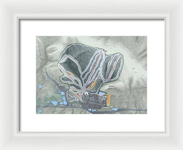 Whitetail Ski Trail Map - Framed Print - Powderaddicts