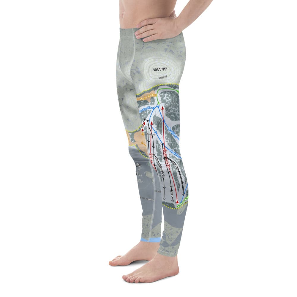 Wild Mountain, Minnesota Ski Trail Map Men's Base Layer Bottom - Powderaddicts