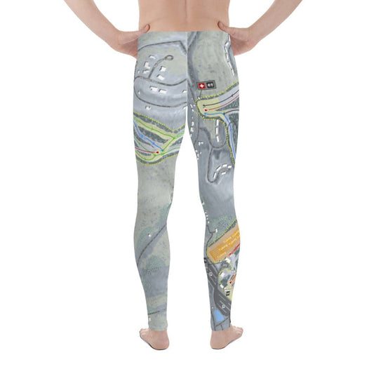 Wisp, Maryland Ski Trail Map Men's Base Layer Bottom - Powderaddicts