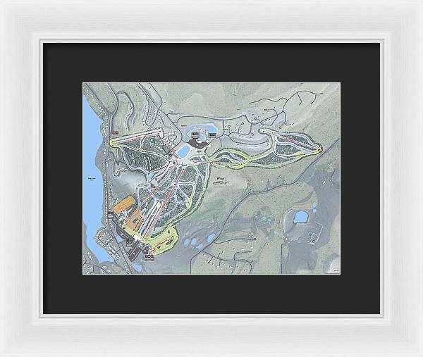 Wisp Ski Trail Map - Framed Print - Powderaddicts
