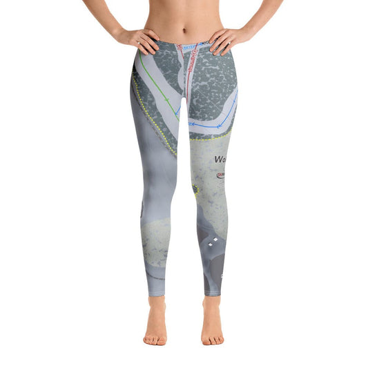 Wolf Ridge, North Carolina Ski Trail Map Women's Base Layer Bottom - Powderaddicts