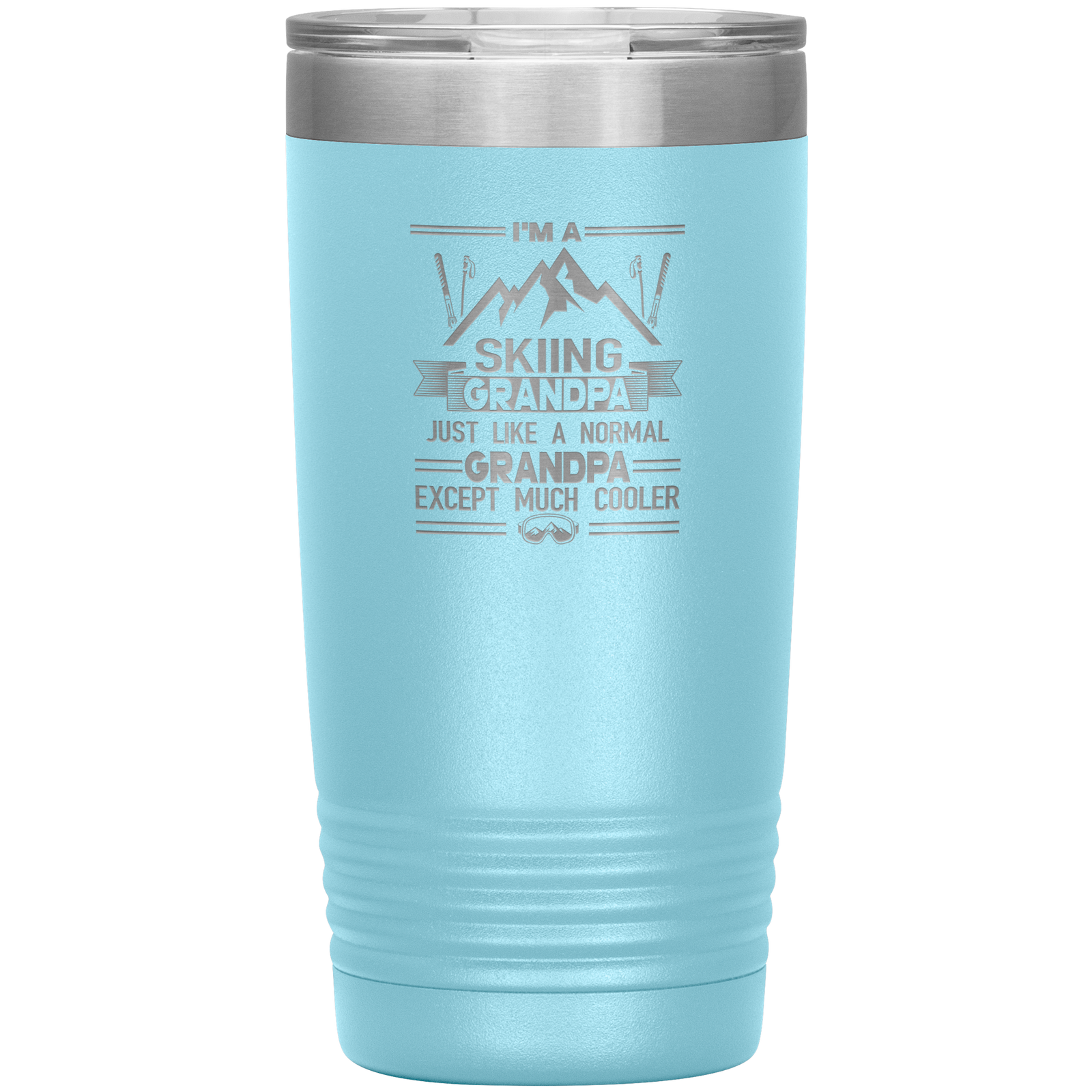 I'm A Skiing Grandpa 20oz Tumbler - Powderaddicts