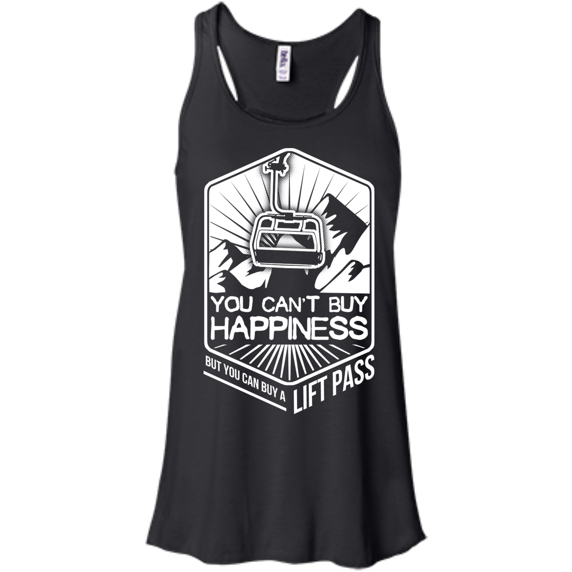 You Can't Buy Happiness But You Can Buy A Lift Pass Tank Tops - Powderaddicts