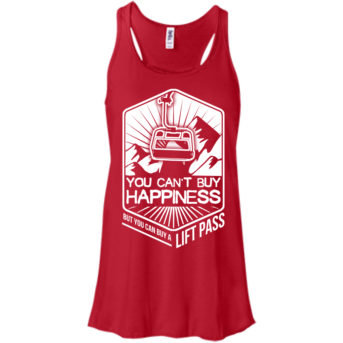 You Can't Buy Happiness But You Can Buy A Lift Pass Tank Tops - Powderaddicts