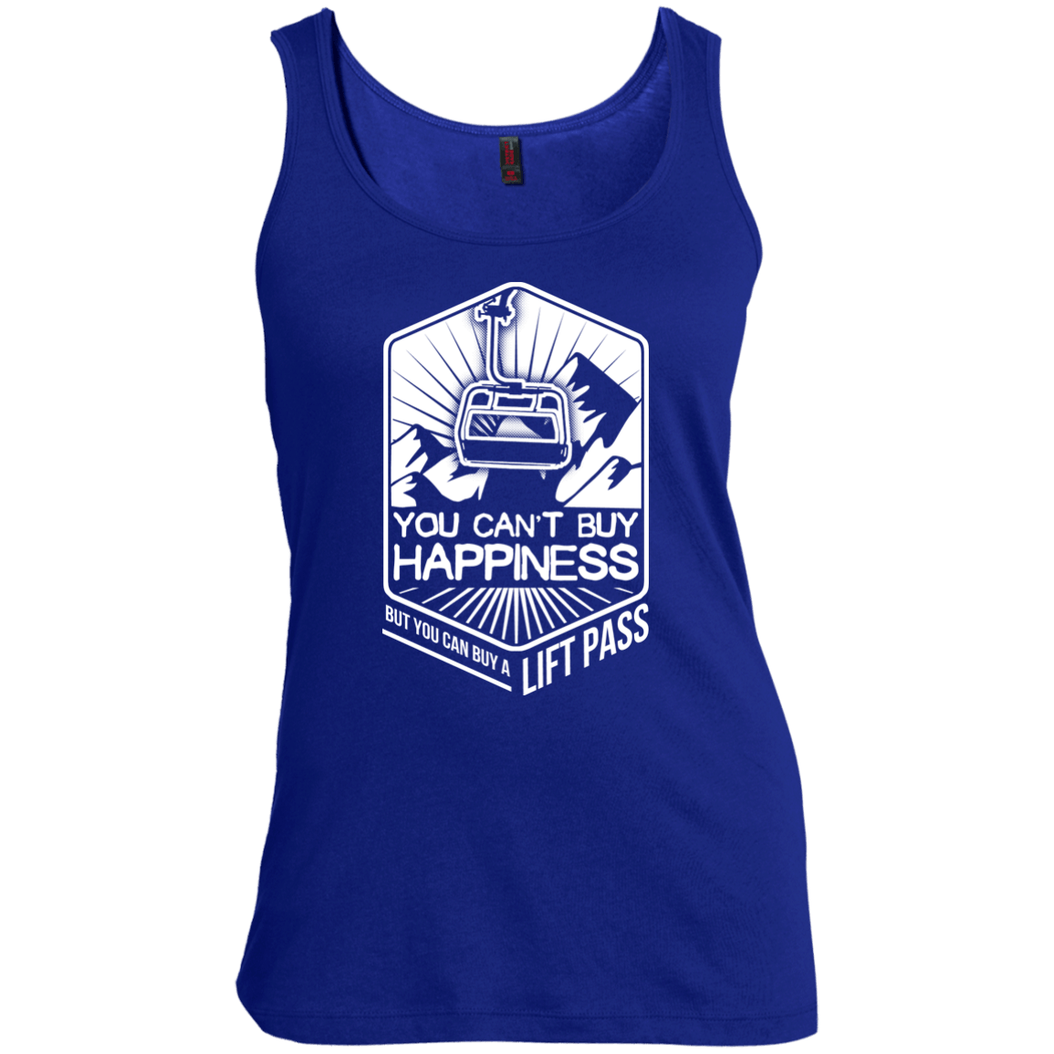 You Can't Buy Happiness But You Can Buy A Lift Pass Tank Tops - Powderaddicts