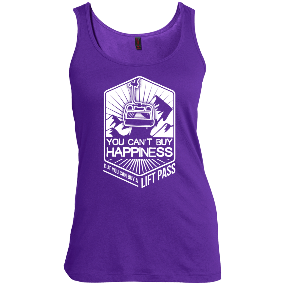 You Can't Buy Happiness But You Can Buy A Lift Pass Tank Tops - Powderaddicts