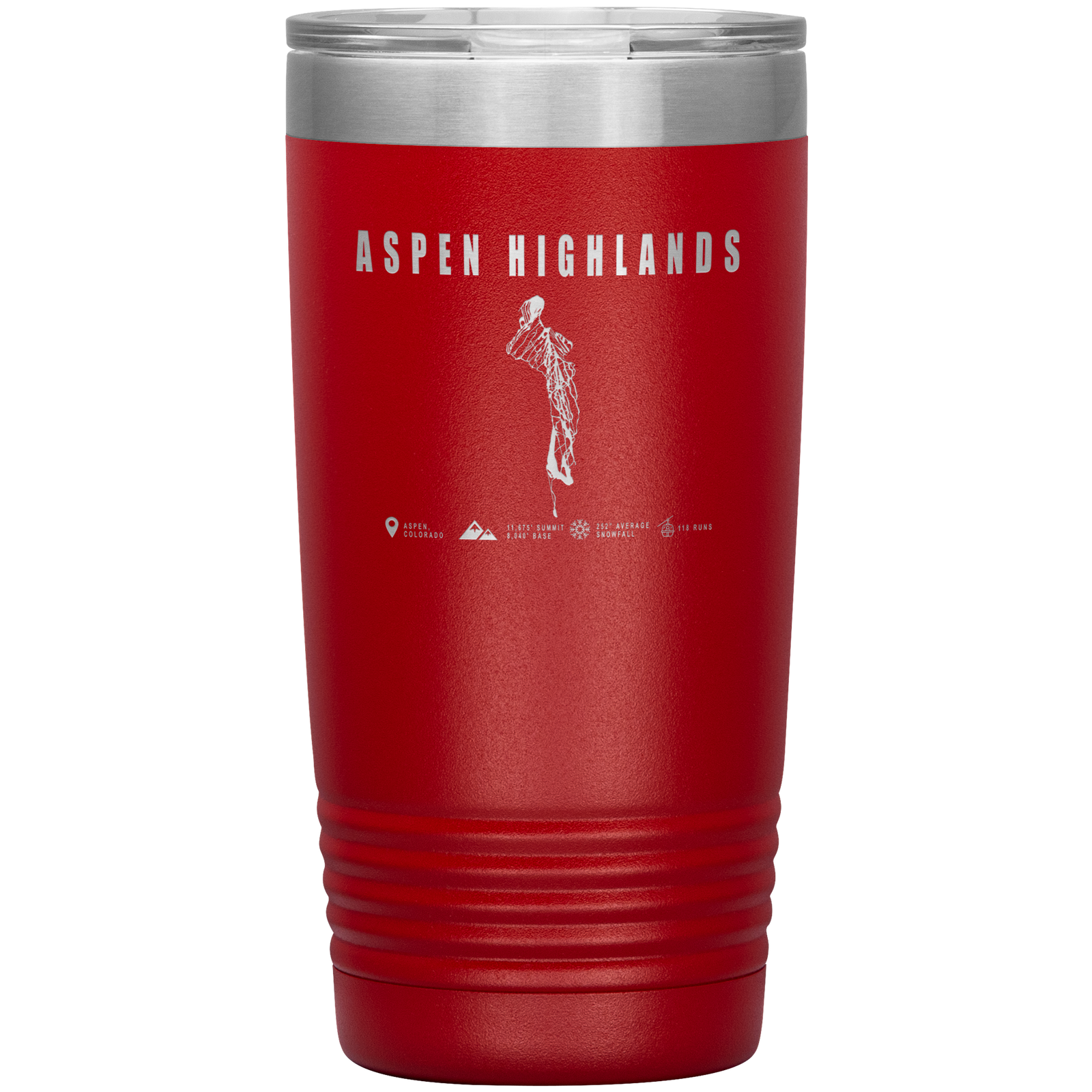 Aspen Highlands, Colorado Ski Resort 20oz Tumbler - Powderaddicts