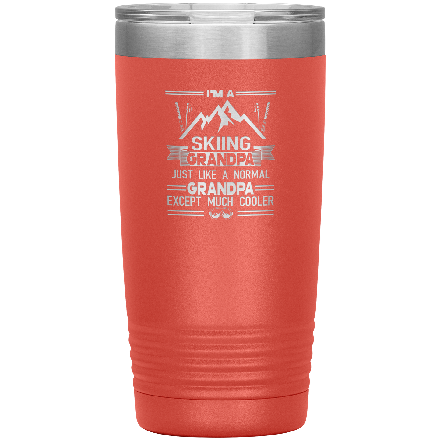 I'm A Skiing Mom 20oz Tumbler - Powderaddicts