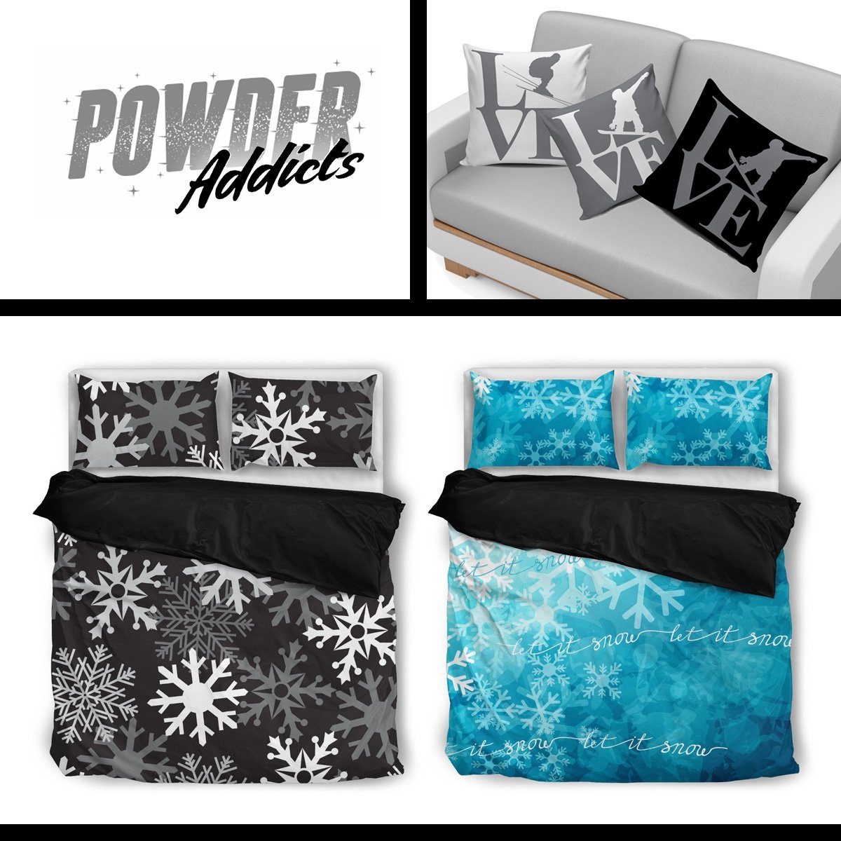 Bed Set Duvet and Pillow Covers