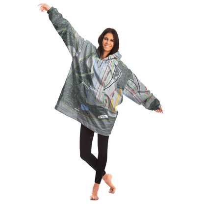 Woodward Park City, Utah Ski Trail Map - Snug Hoodie