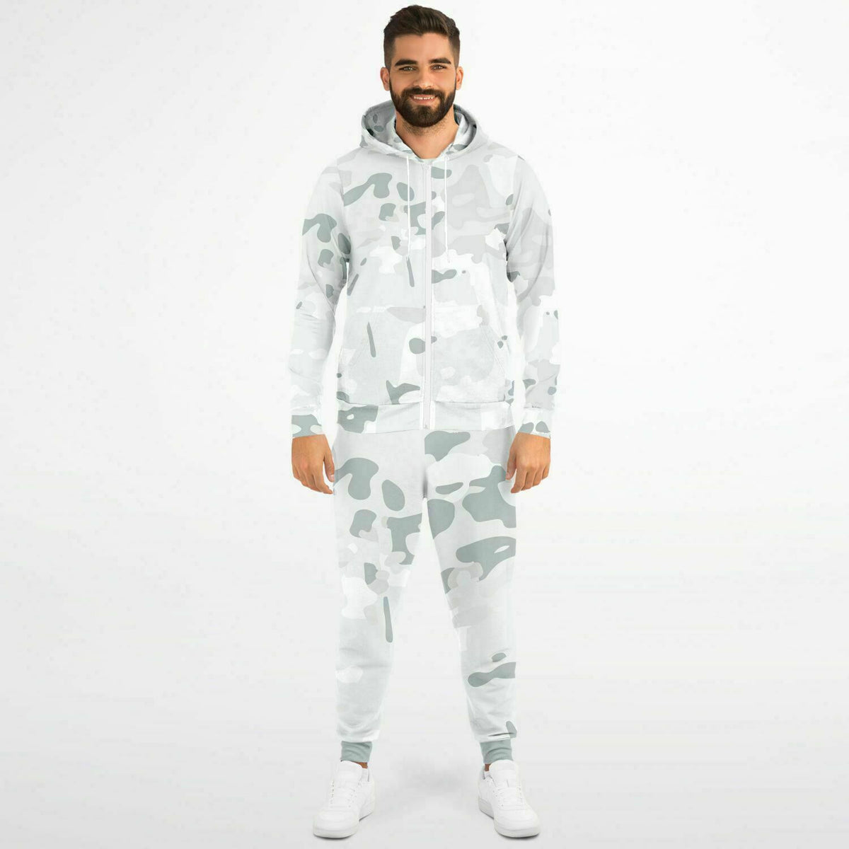 Snow Camo Ziphoodie and Jogger Set