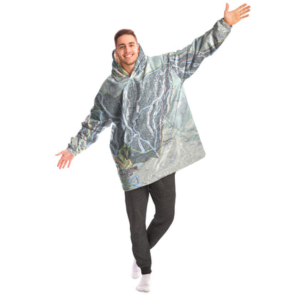 Powderhorn, Colorado Ski Trail Map - Snug Hoodie