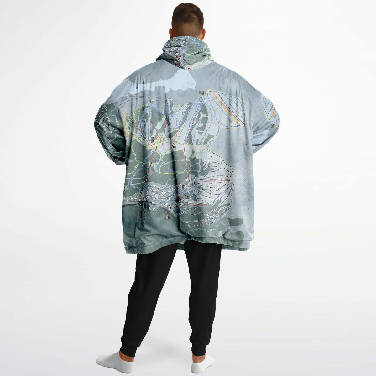 Falls Creek, Australia Ski Trail Map - Snug Hoodie