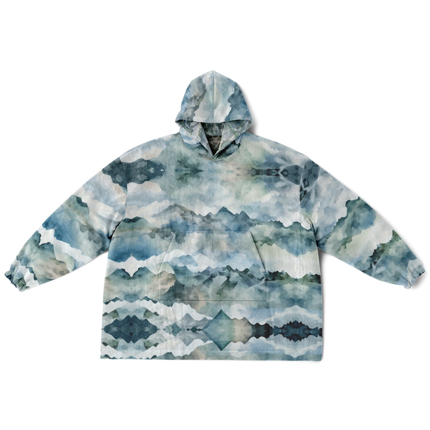 Powder Mountain, Utah Ski Resort Map Reversible Snug Hoodie