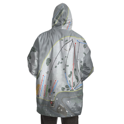 Echo Valley, Washington Ski Trail Map - Snug Hoodie - Powderaddicts