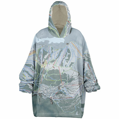 Falls Creek, Australia Ski Trail Map - Snug Hoodie - Powderaddicts
