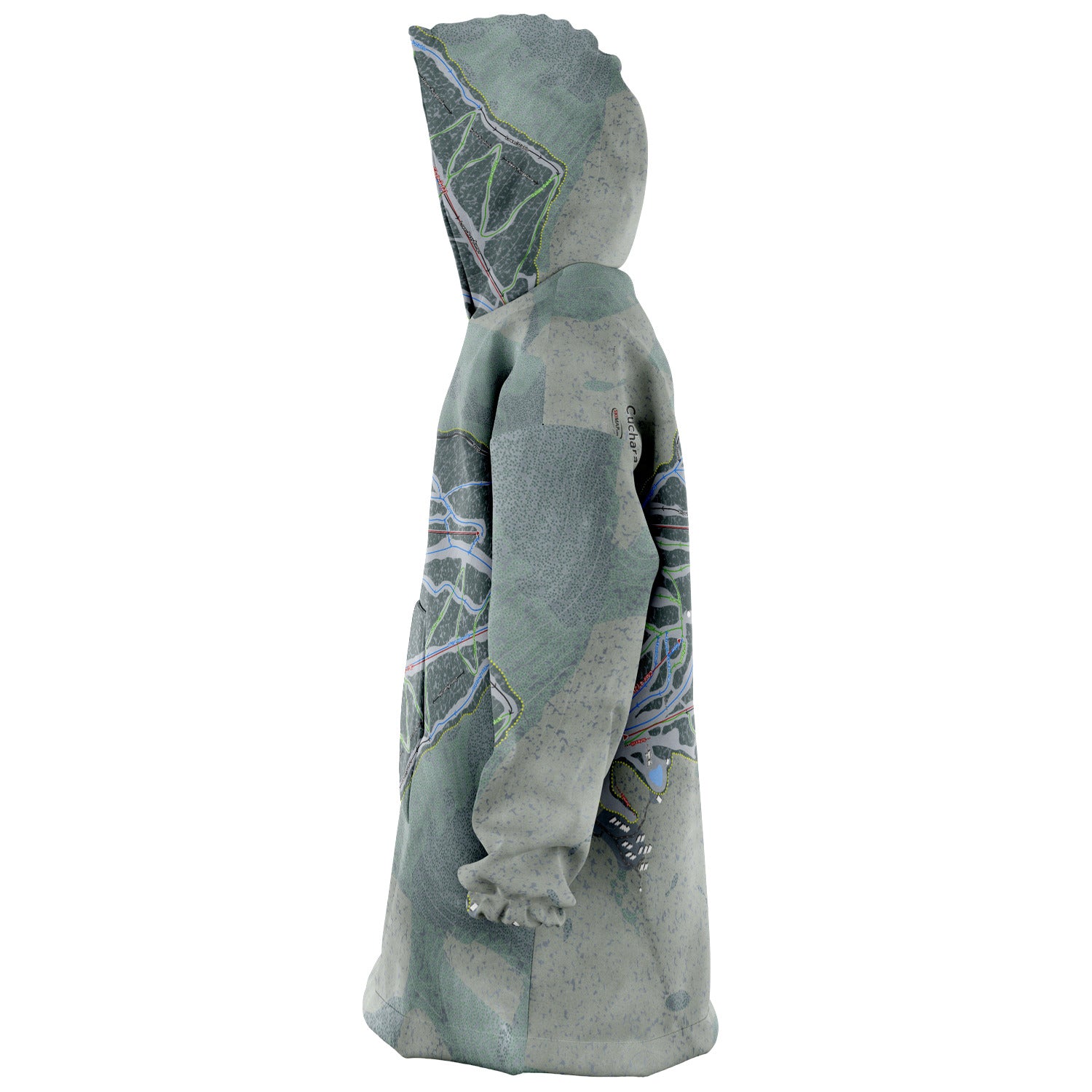 Cuchara, Colorado Ski Trail Map - Snug Hoodie
