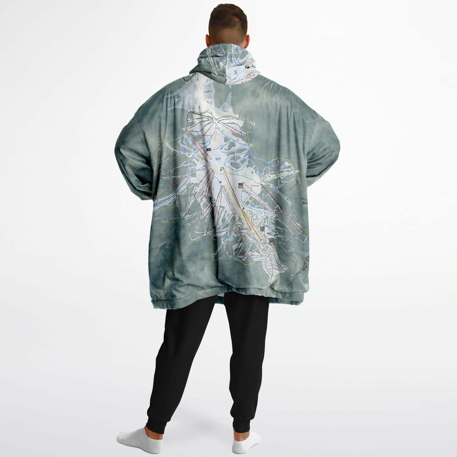 Mount Buller, Australia Ski Trail Map - Snug Hoodie