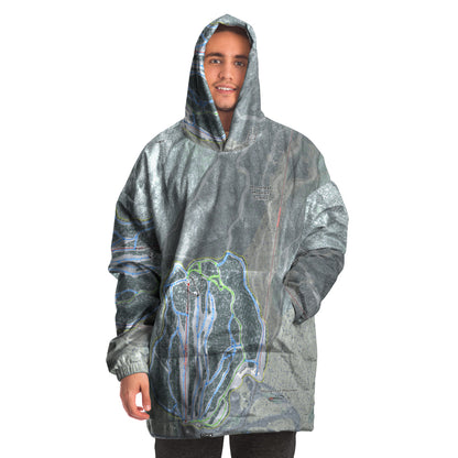 Moosehead Mountain, Maine Ski Trail Map - Snug Hoodie