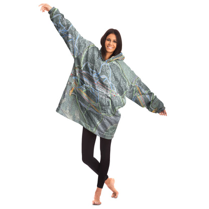 Berkshire East, Massachusetts Ski Trail Map - Snug Hoodie
