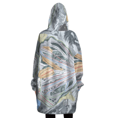 Mt Holly, Michigan Ski Trail Map Snug Hoodie