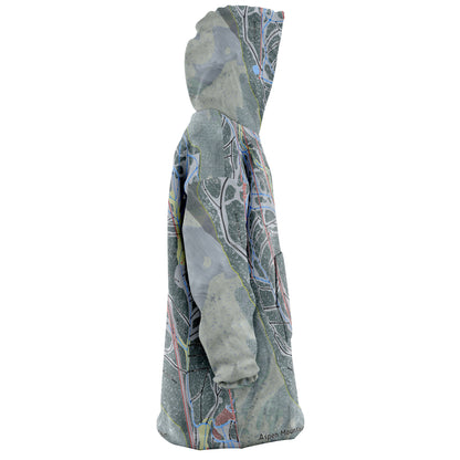 Aspen Mountain, Colorado Ski Trail Map Snug Hoodie - Powderaddicts