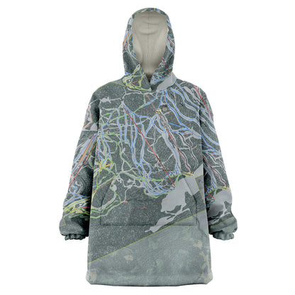 Purgatory, Colorado Ski Trail Map - Snug Hoodie - Powderaddicts