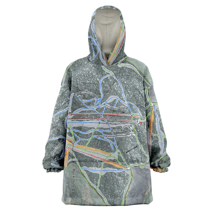 Berkshire East, Massachusetts Ski Trail Map - Snug Hoodie