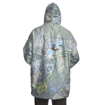 Wisp, Maryland Ski Trail Map - Snug Hoodie - Powderaddicts
