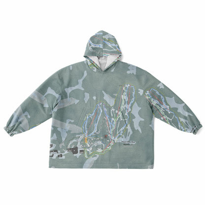 Mount Baw Baw, Australia Ski Trail Map - Snug Hoodie - Powderaddicts