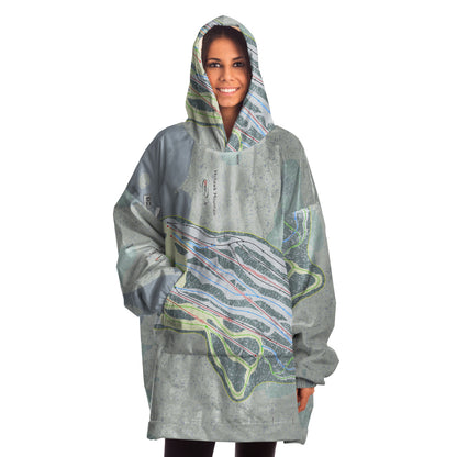 Mohawk Mountain, Connecticut Ski Trail Map - Snug Hoodie