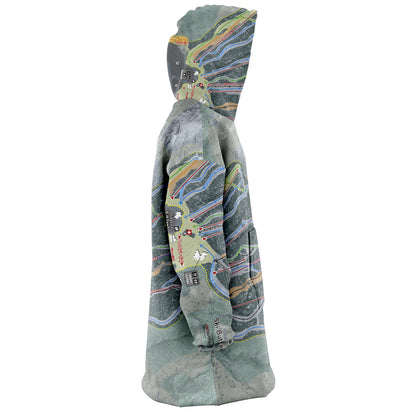 Ski Butternut, Massachusetts Ski Trail Map Snug Hoodie