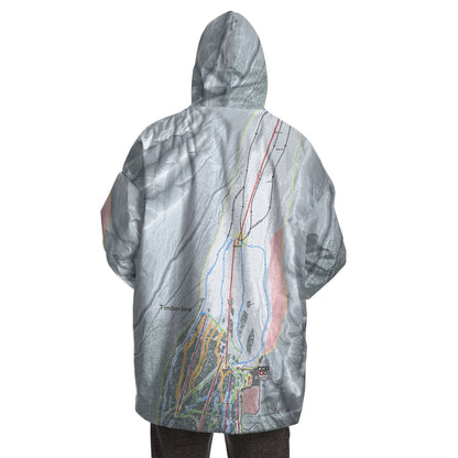 Timber line, Oregon Ski Trail Map - Snug Hoodie