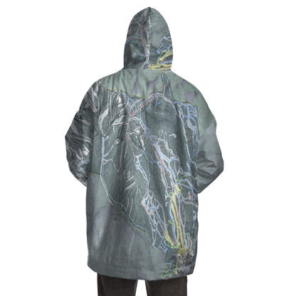 Panorama, British Columbia Ski Trail Map - Snug Hoodie - Powderaddicts