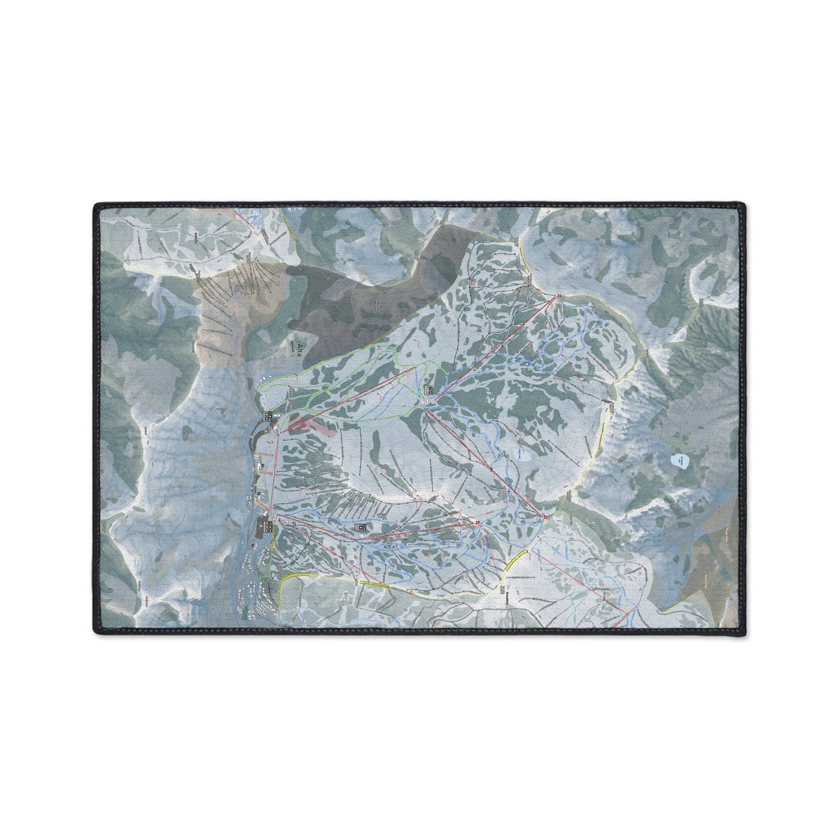 Alta, Utah Ski Resort Map Heavy Duty Floor Mat