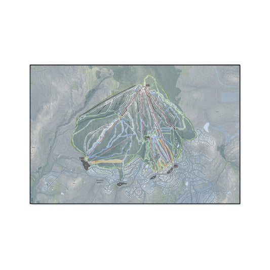 Stratton Mountain, Vermont Ski Resort Map Heavy Duty Floor Mat