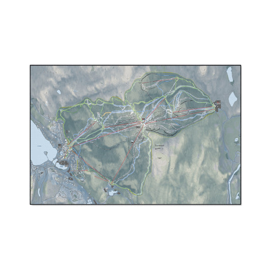 Tremblant, Quebec Ski Resort Map Heavy Duty Floor Mat