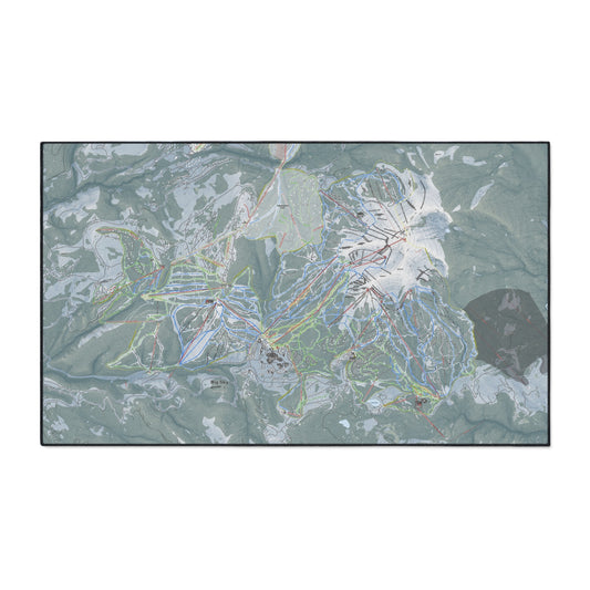 Big Sky, Montana Ski Resort Map Heavy Duty Floor Mat