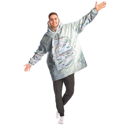 Ski Bradford, Massachusetts Ski Trail Map Snug Hoodie - Powderaddicts