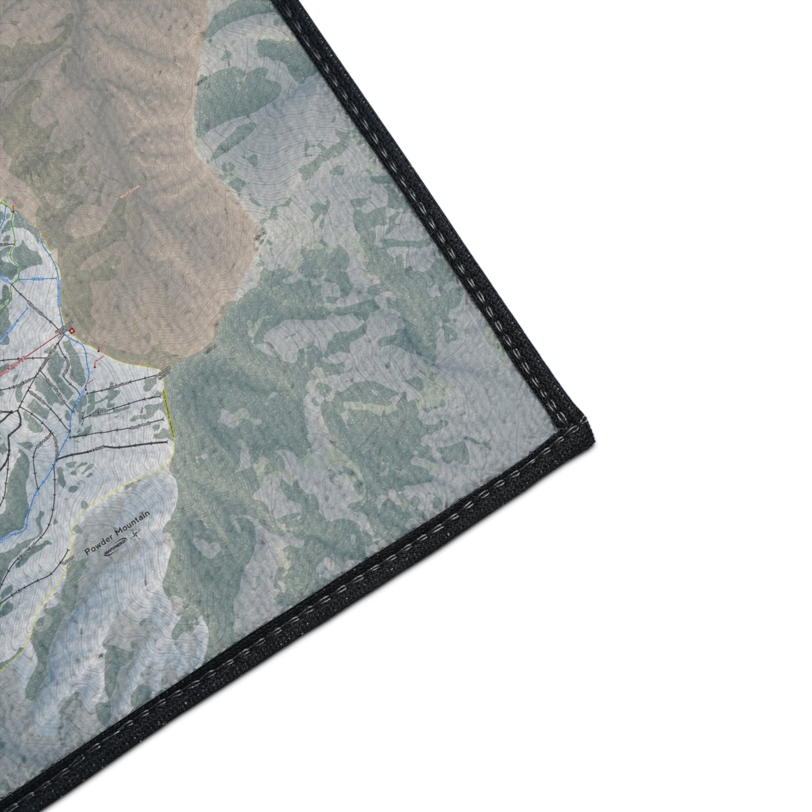 FISHER Powder Mountain, Utah Ski Resort Map Heavy Duty Floor Mat