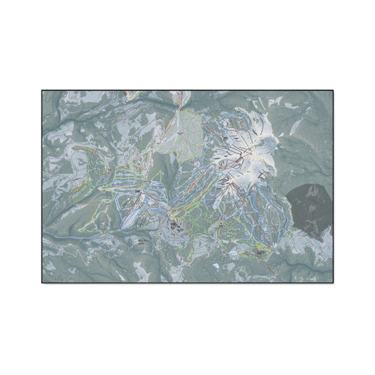 Big Sky, Montana Ski Resort Map Heavy Duty Floor Mat