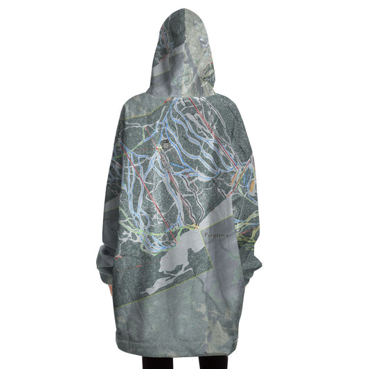 Purgatory, Colorado Ski Trail Map - Snug Hoodie - Powderaddicts