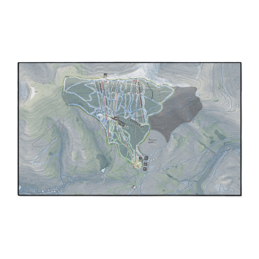 Gore Mountain, New York Ski Resort Map Heavy Duty Floor Mat