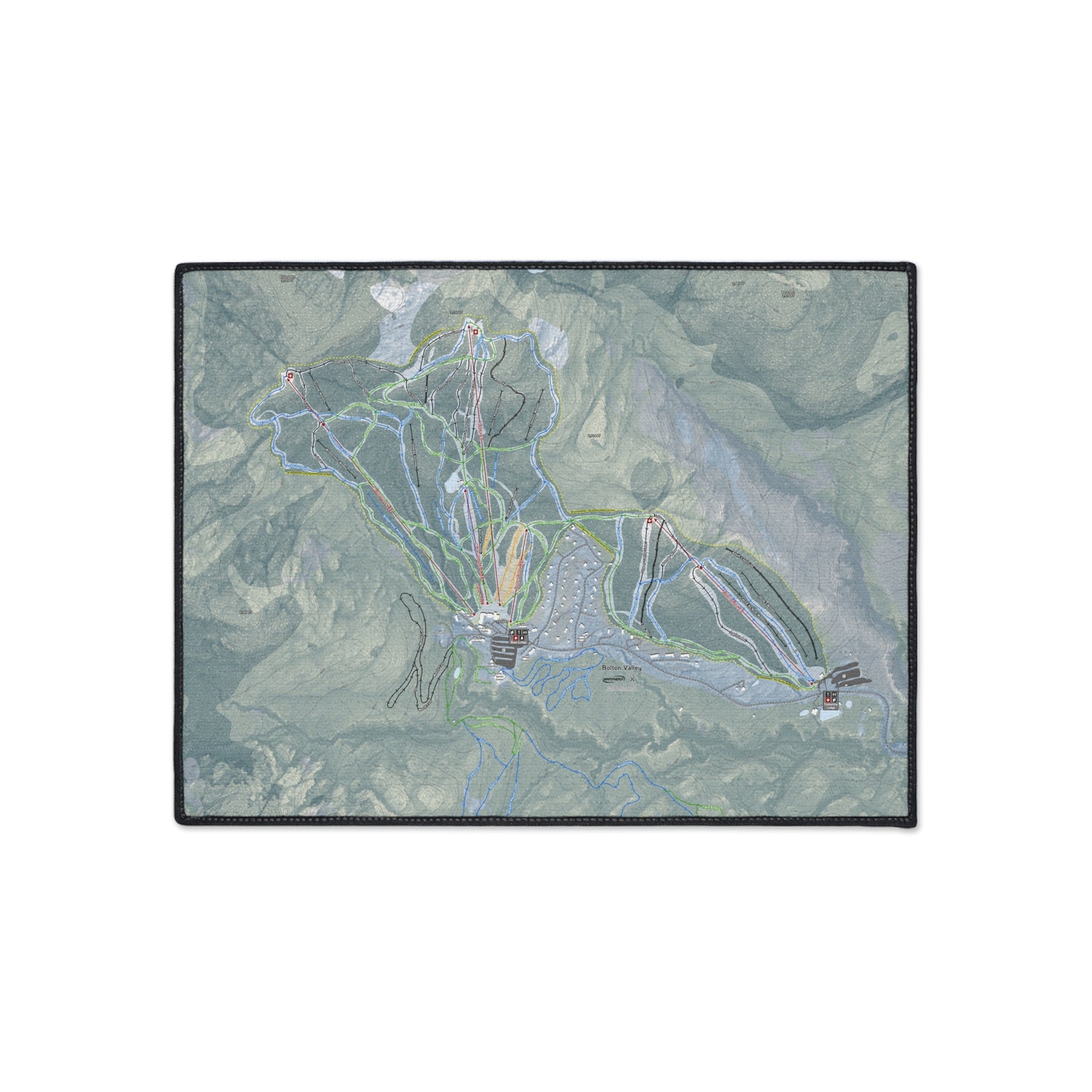 Bolton Valley, Vermont Ski Resort Map Heavy Duty Floor Mat