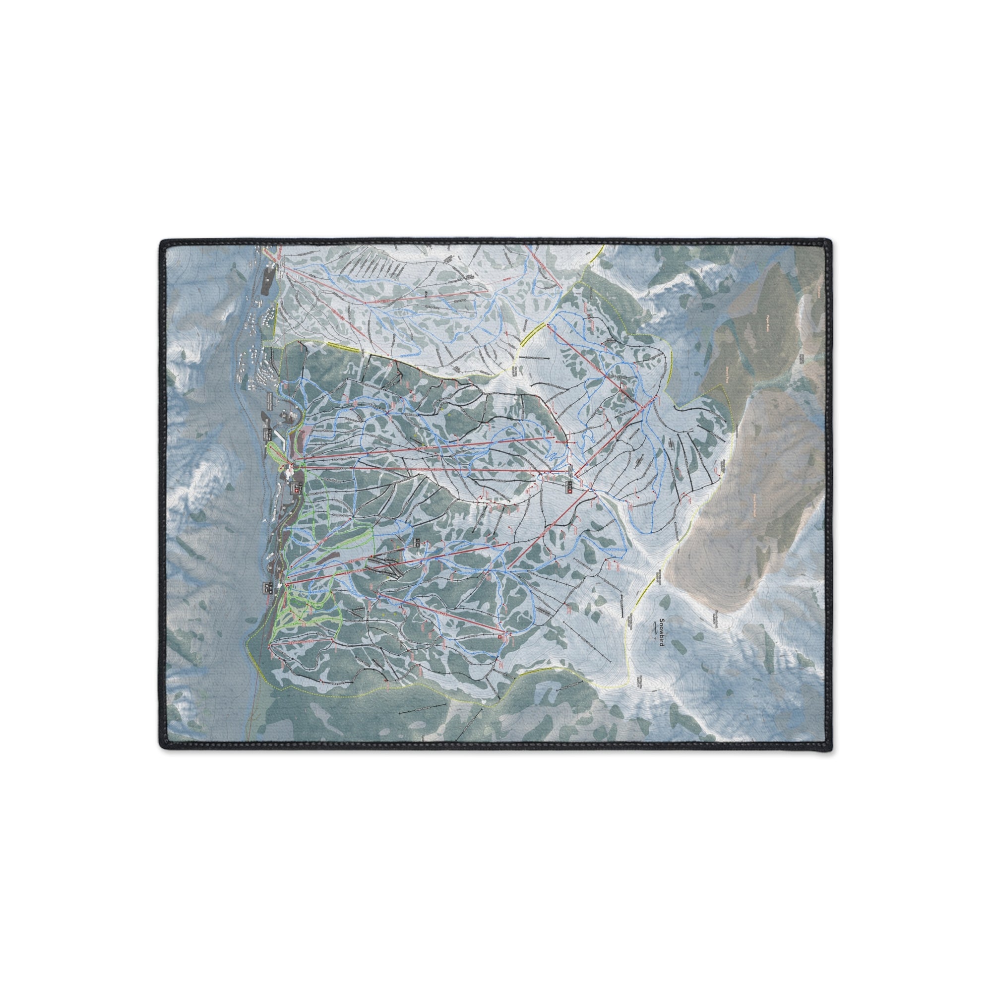 Snowbird, Utah Ski Resort Map Heavy Duty Floor Mat