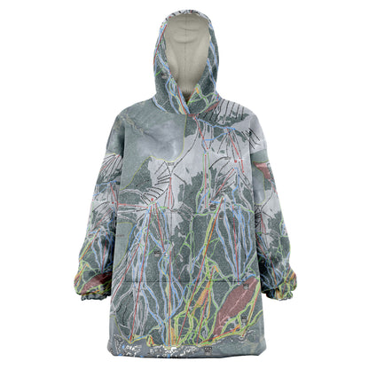 Copper Mountain, Colorado Ski Trail Map Snug Hoodie - Powderaddicts