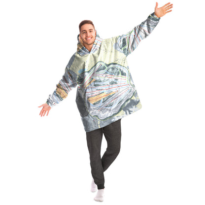 Bittersweet, Michigan Ski Trail Map Snug Hoodie